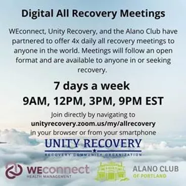 Digital All Recovery Meetings